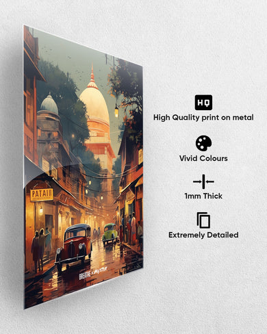 Historic Delhi Lanes [BREATHE] Metal-Poster