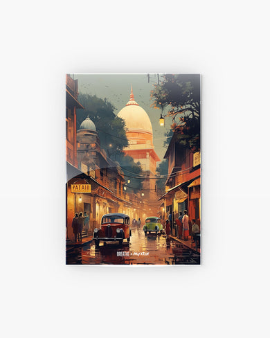 Historic Delhi Lanes [BREATHE] Metal-Poster