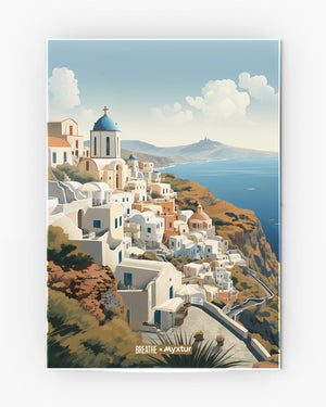 Santorini Splendour [BREATHE] Metal-Poster