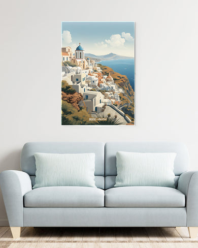 Santorini Splendour [BREATHE] Metal-Poster