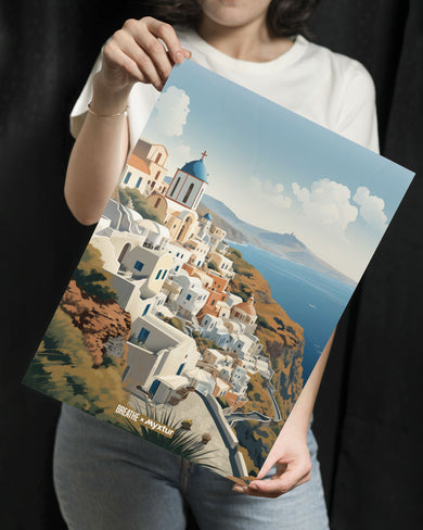 Santorini Splendour [BREATHE] Metal-Poster