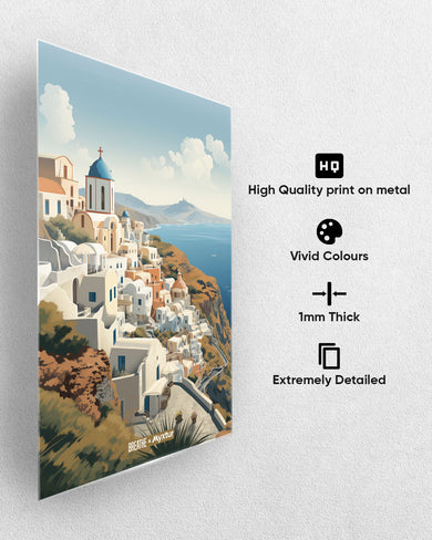 Santorini Splendour [BREATHE] Metal-Poster