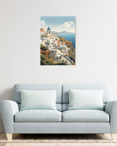 Santorini Splendour [BREATHE] Metal-Poster