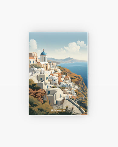 Santorini Splendour [BREATHE] Metal-Poster