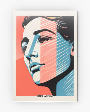 Lady in Hues [BREATHE] Metal-Poster