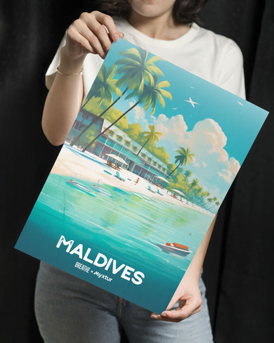 Azure Maldives [BREATHE] Metal-Poster