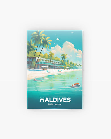 Azure Maldives [BREATHE] Metal-Poster