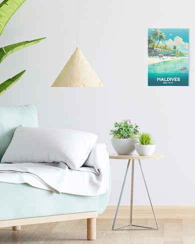 Azure Maldives [BREATHE] Metal-Poster