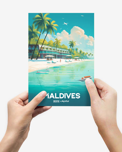 Azure Maldives [BREATHE] Metal-Poster