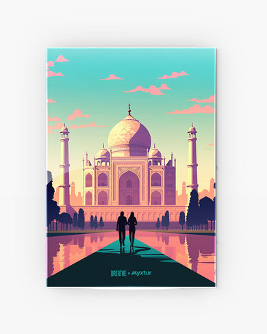 Taj Mahal Embrace [BREATHE] Metal-Poster