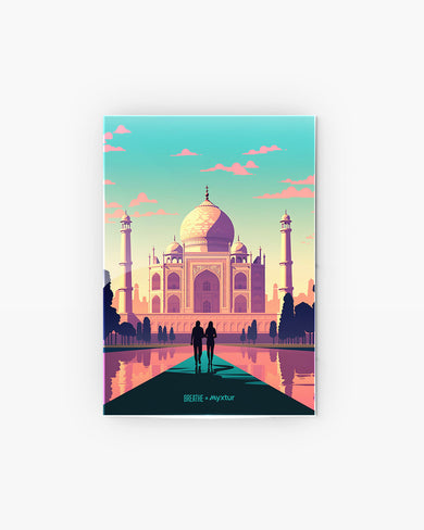 Taj Mahal Embrace [BREATHE] Metal-Poster
