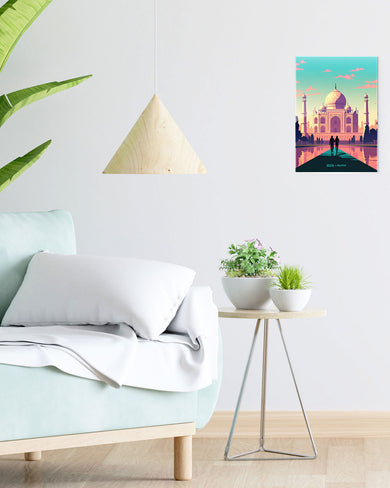 Taj Mahal Embrace [BREATHE] Metal-Poster