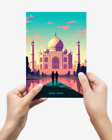 Taj Mahal Embrace [BREATHE] Metal-Poster
