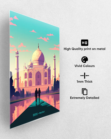 Taj Mahal Embrace [BREATHE] Metal-Poster