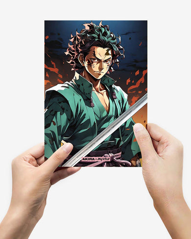 Demon Slayer-Tanjiro [AKIRA] Metal-Poster