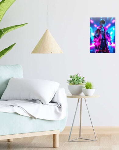 One Piece-Neon Luffy [AKIRA] Metal-Poster