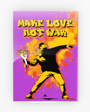 Love And Not War Metal-Poster