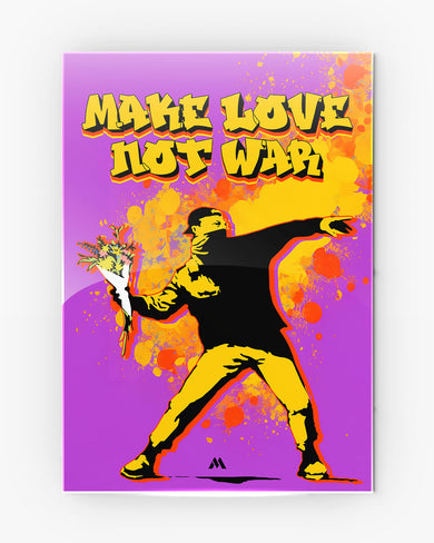 Love And Not War Metal-Poster