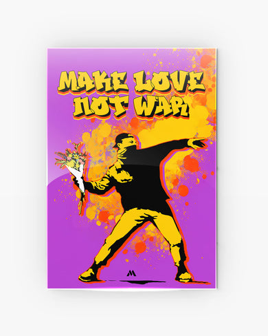 Love And Not War Metal-Poster