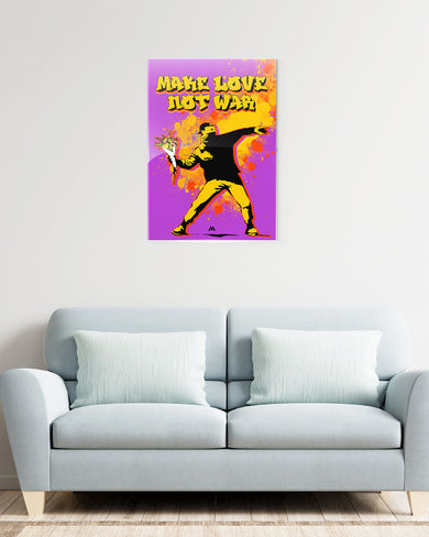 Love And Not War Metal-Poster