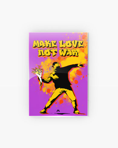 Love And Not War Metal-Poster