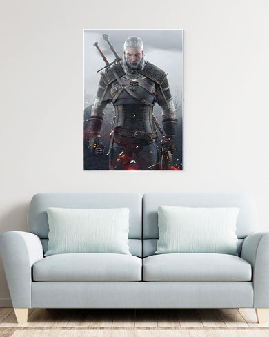 Witcher-White Wolf Metal-Poster