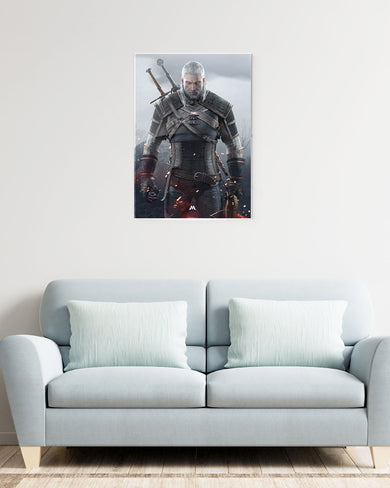 Witcher-White Wolf Metal-Poster