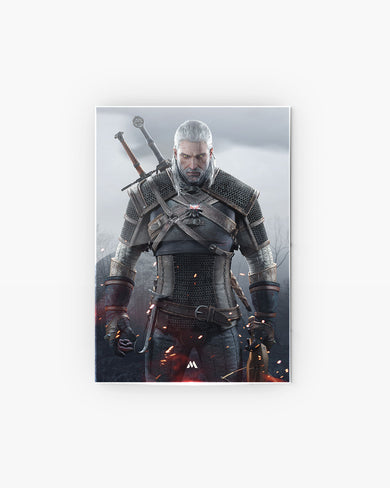 Witcher-White Wolf Metal-Poster