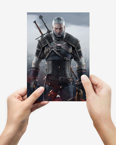 Witcher-White Wolf Metal-Poster