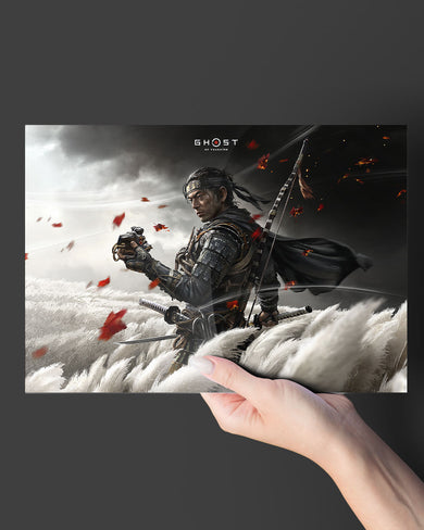 Ghost Of Tsushima-Warrior Resolve Metal-Poster