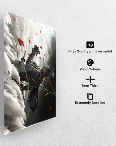 Ghost Of Tsushima-Warrior Resolve Metal-Poster