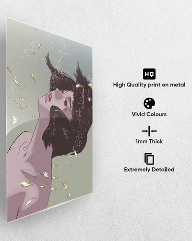 Perfect Blue-Aquatic Reverie Metal-Poster