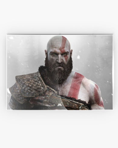 God of War-Kratos Metal-Poster