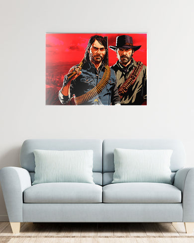 Red Dead Redemption-Outlaws Unleashed Metal-Poster