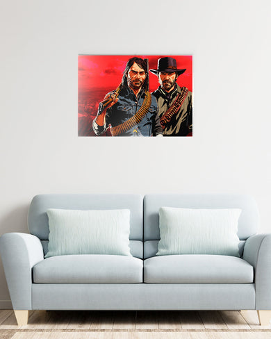 Red Dead Redemption-Outlaws Unleashed Metal-Poster