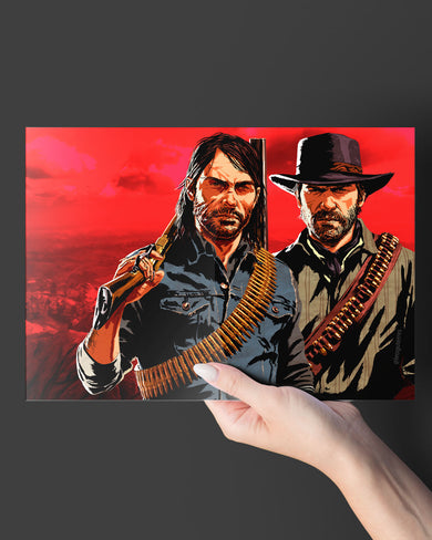 Red Dead Redemption-Outlaws Unleashed Metal-Poster