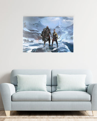 God of War-Shores of Ragnarok Metal-Poster