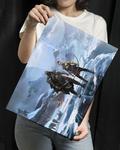 God of War-Shores of Ragnarok Metal-Poster