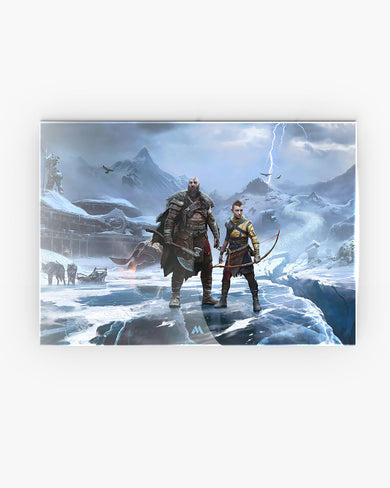 God of War-Shores of Ragnarok Metal-Poster