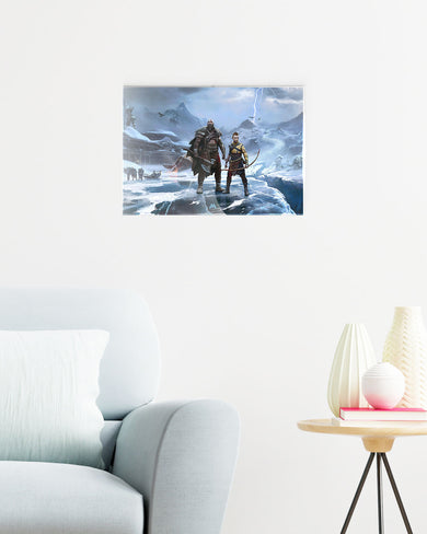 God of War-Shores of Ragnarok Metal-Poster