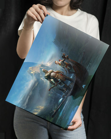 God of War-Quest for Tyr Metal Poster