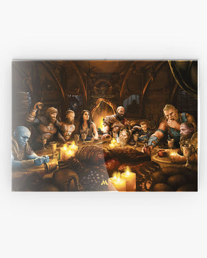 God of War-Last Supper Remake Metal-Poster