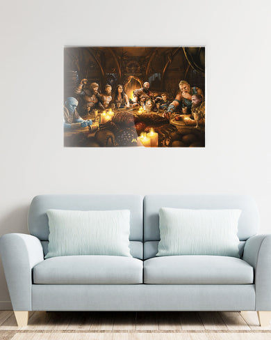 God of War-Last Supper Remake Metal Poster