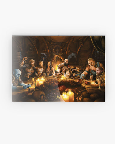 God of War-Last Supper Remake Metal-Poster