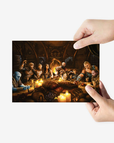 God of War-Last Supper Remake Metal-Poster