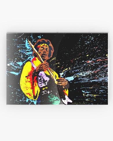 Jimi Hendrix Abstraction Metal-Poster