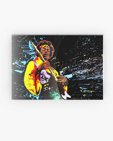 Jimi Hendrix Abstraction Metal-Poster