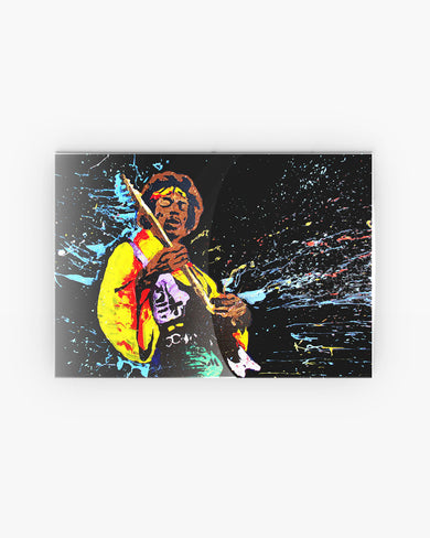 Jimi Hendrix Abstraction Metal-Poster