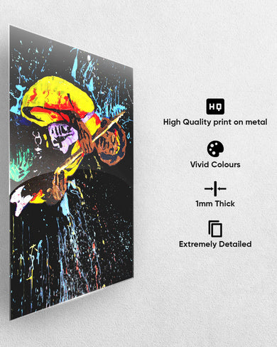 Jimi Hendrix Abstraction Metal-Poster