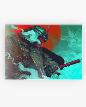 Samurai Fantasy Art-Katana Carnage Metal Poster